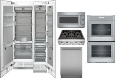 6 Piece Package Includes Refrigerator, Freezer, Cooktop, Wall Oven, Microwave And Dishwasher