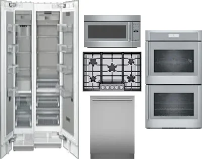 6 Piece Package Includes Refrigerator, Freezer, Cooktop, Wall Oven, Microwave And Dishwasher