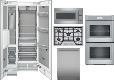 6 Piece Package Includes Refrigerator, Freezer, Cooktop, Wall Oven, Microwave And Dishwasher