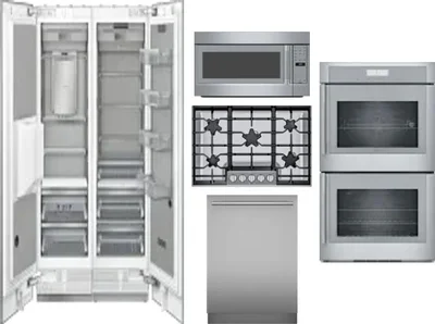 6 Piece Package Includes Refrigerator, Freezer, Cooktop, Wall Oven, Microwave And Dishwasher