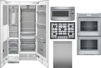 6 Piece Package Includes Refrigerator, Freezer, Cooktop, Wall Oven, Microwave And Dishwasher
