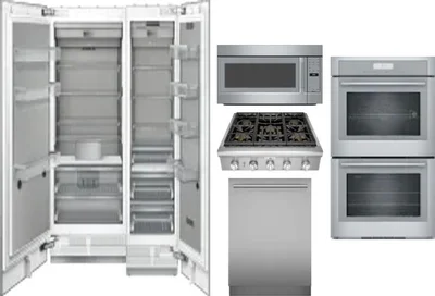 6 Piece Package Includes Refrigerator, Freezer, Cooktop, Wall Oven, Microwave And Dishwasher