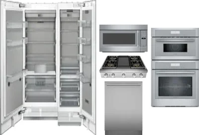 6 Piece Package Includes Refrigerator, Freezer, Cooktop, Wall Oven, Microwave And Dishwasher