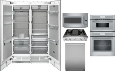6 Piece Package Includes Refrigerator, Freezer, Cooktop, Wall Oven, Microwave And Dishwasher