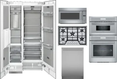 6 Piece Package Includes Refrigerator, Freezer, Cooktop, Wall Oven, Microwave And Dishwasher