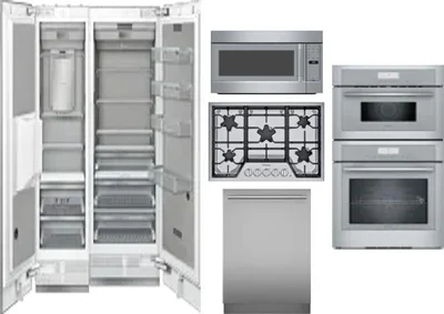 6 Piece Package Includes Refrigerator, Freezer, Cooktop, Wall Oven, Microwave And Dishwasher