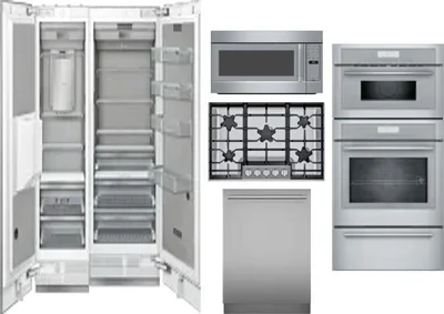 6 Piece Package Includes Refrigerator, Freezer, Cooktop, Wall Oven, Microwave And Dishwasher