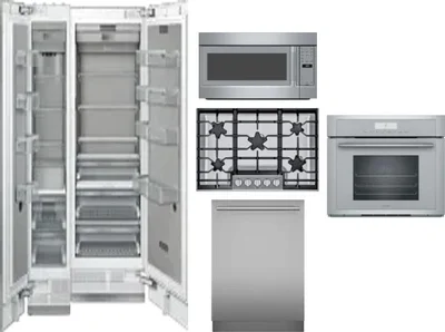 6 Piece Package Includes Refrigerator, Freezer, Cooktop, Wall Oven, Microwave And Dishwasher