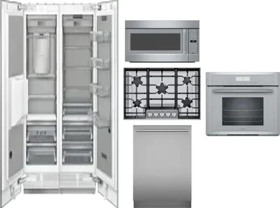 6 Piece Package Includes Refrigerator, Freezer, Cooktop, Wall Oven, Microwave And Dishwasher