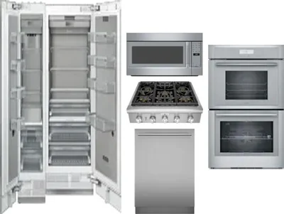 6 Piece Package Includes Refrigerator, Freezer, Cooktop, Wall Oven, Microwave And Dishwasher
