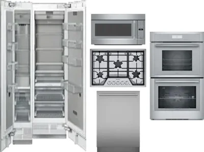 6 Piece Package Includes Refrigerator, Freezer, Cooktop, Wall Oven, Microwave And Dishwasher