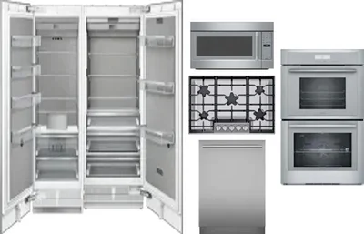 6 Piece Package Includes Refrigerator, Freezer, Cooktop, Wall Oven, Microwave And Dishwasher