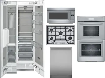 6 Piece Package Includes Refrigerator, Freezer, Cooktop, Wall Oven, Microwave And Dishwasher