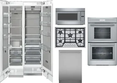 6 Piece Package Includes Refrigerator, Freezer, Cooktop, Wall Oven, Microwave And Dishwasher