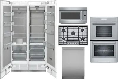 6 Piece Package Includes Refrigerator, Freezer, Cooktop, Wall Oven, Microwave And Dishwasher