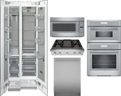 6 Piece Package Includes Refrigerator, Freezer, Cooktop, Wall Oven, Microwave And Dishwasher
