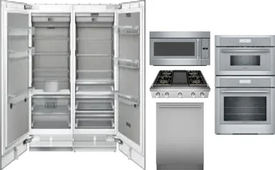 6 Piece Package Includes Refrigerator, Freezer, Cooktop, Wall Oven, Microwave And Dishwasher