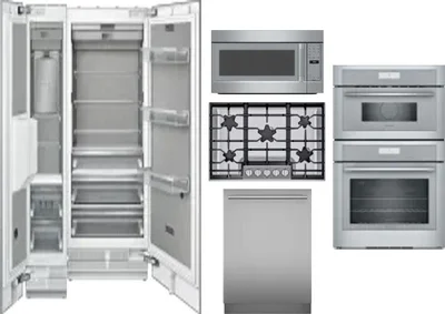 6 Piece Package Includes Refrigerator, Freezer, Cooktop, Wall Oven, Microwave And Dishwasher