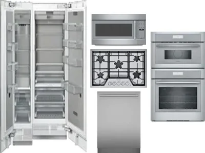 6 Piece Package Includes Refrigerator, Freezer, Cooktop, Wall Oven, Microwave And Dishwasher