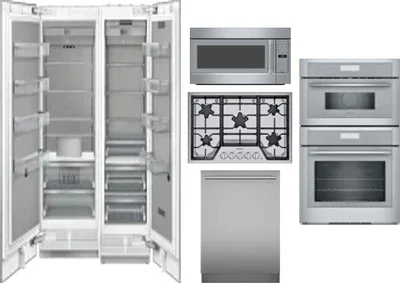 6 Piece Package Includes Refrigerator, Freezer, Cooktop, Wall Oven, Microwave And Dishwasher