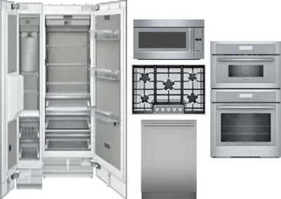 6 Piece Package Includes Refrigerator, Freezer, Cooktop, Wall Oven, Microwave And Dishwasher