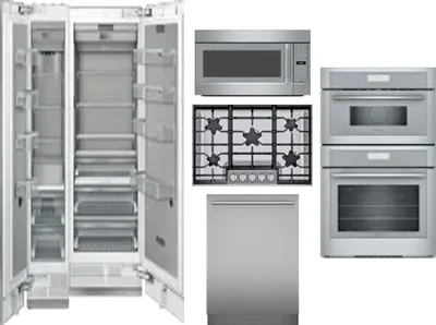 6 Piece Package Includes Refrigerator, Freezer, Cooktop, Wall Oven, Microwave And Dishwasher