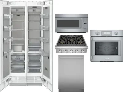 6 Piece Package Includes Refrigerator, Freezer, Cooktop, Wall Oven, Microwave And Dishwasher