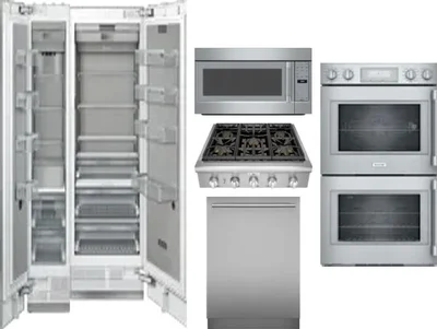 6 Piece Package Includes Refrigerator, Freezer, Cooktop, Wall Oven, Microwave And Dishwasher