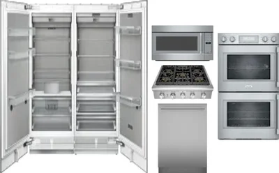 6 Piece Package Includes Refrigerator, Freezer, Cooktop, Wall Oven, Microwave And Dishwasher