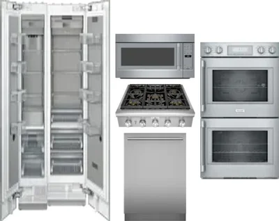 6 Piece Package Includes Refrigerator, Freezer, Cooktop, Wall Oven, Microwave And Dishwasher