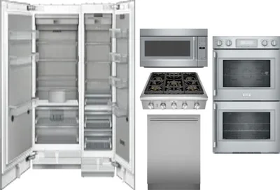 6 Piece Package Includes Refrigerator, Freezer, Cooktop, Wall Oven, Microwave And Dishwasher