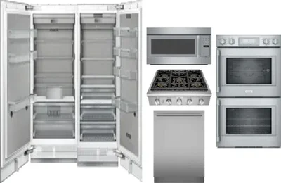 6 Piece Package Includes Refrigerator, Freezer, Cooktop, Wall Oven, Microwave And Dishwasher