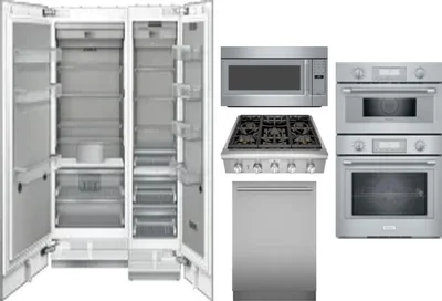 6 Piece Package Includes Refrigerator, Freezer, Cooktop, Wall Oven, Microwave And Dishwasher