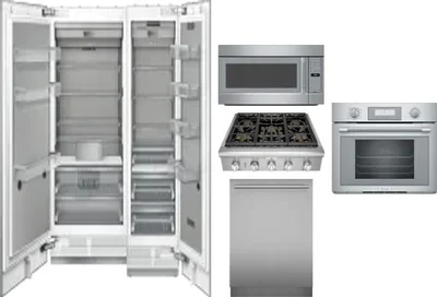 6 Piece Package Includes Refrigerator, Freezer, Cooktop, Wall Oven, Microwave And Dishwasher