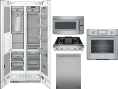 6 Piece Package Includes Refrigerator, Freezer, Cooktop, Wall Oven, Microwave And Dishwasher