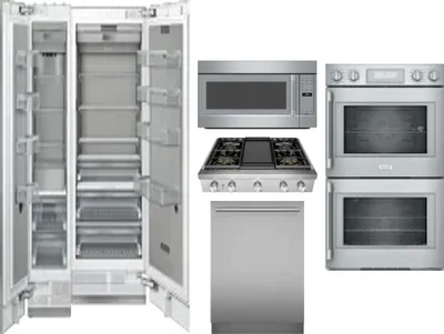 6 Piece Package Includes Refrigerator, Freezer, Cooktop, Wall Oven, Microwave And Dishwasher