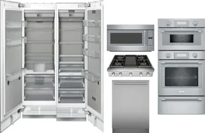 6 Piece Package Includes Refrigerator, Freezer, Cooktop, Wall Oven, Microwave And Dishwasher