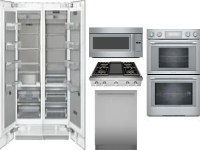 6 Piece Package Includes Refrigerator, Freezer, Cooktop, Wall Oven, Microwave And Dishwasher