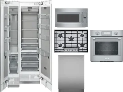 6 Piece Package Includes Refrigerator, Freezer, Cooktop, Wall Oven, Microwave And Dishwasher