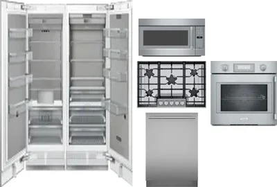 6 Piece Package Includes Refrigerator, Freezer, Cooktop, Wall Oven, Microwave And Dishwasher