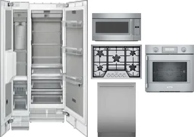 6 Piece Package Includes Refrigerator, Freezer, Cooktop, Wall Oven, Microwave And Dishwasher