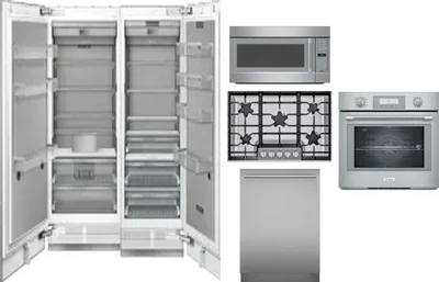 6 Piece Package Includes Refrigerator, Freezer, Cooktop, Wall Oven, Microwave And Dishwasher