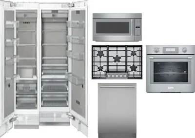6 Piece Package Includes Refrigerator, Freezer, Cooktop, Wall Oven, Microwave And Dishwasher