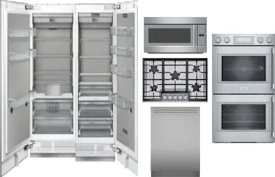 6 Piece Package Includes Refrigerator, Freezer, Cooktop, Wall Oven, Microwave And Dishwasher