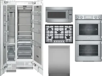 6 Piece Package Includes Refrigerator, Freezer, Cooktop, Wall Oven, Microwave And Dishwasher