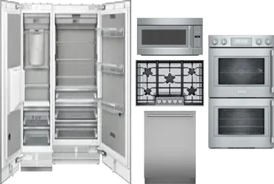 6 Piece Package Includes Refrigerator, Freezer, Cooktop, Wall Oven, Microwave And Dishwasher