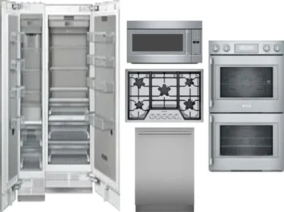 6 Piece Package Includes Refrigerator, Freezer, Cooktop, Wall Oven, Microwave And Dishwasher