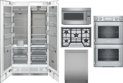 6 Piece Package Includes Refrigerator, Freezer, Cooktop, Wall Oven, Microwave And Dishwasher