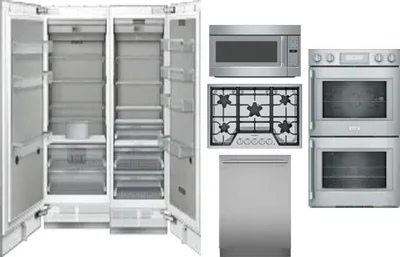 6 Piece Package Includes Refrigerator, Freezer, Cooktop, Wall Oven, Microwave And Dishwasher