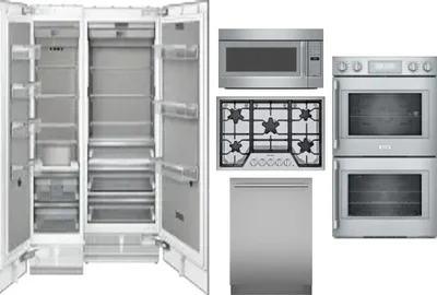 6 Piece Package Includes Refrigerator, Freezer, Cooktop, Wall Oven, Microwave And Dishwasher